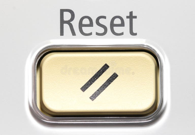Reset Button stock image. Image of control, concept, button - 41682531