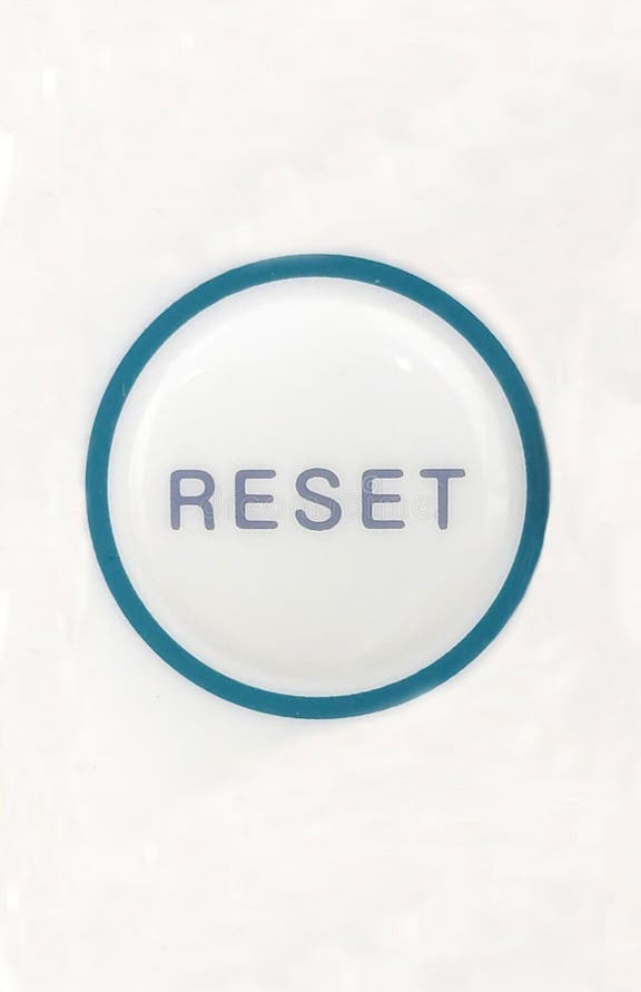 Reset button. stock photo. Image of white, abandoned - 130693636
