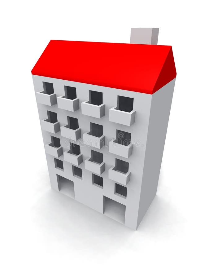 Residential building stock illustration