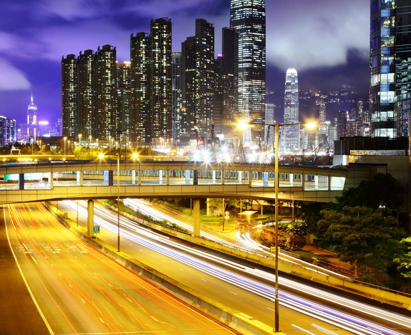 Residential Building with Highway Stock Image Image of residential
