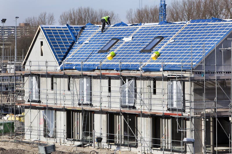 Residential construction site in the Netherlands