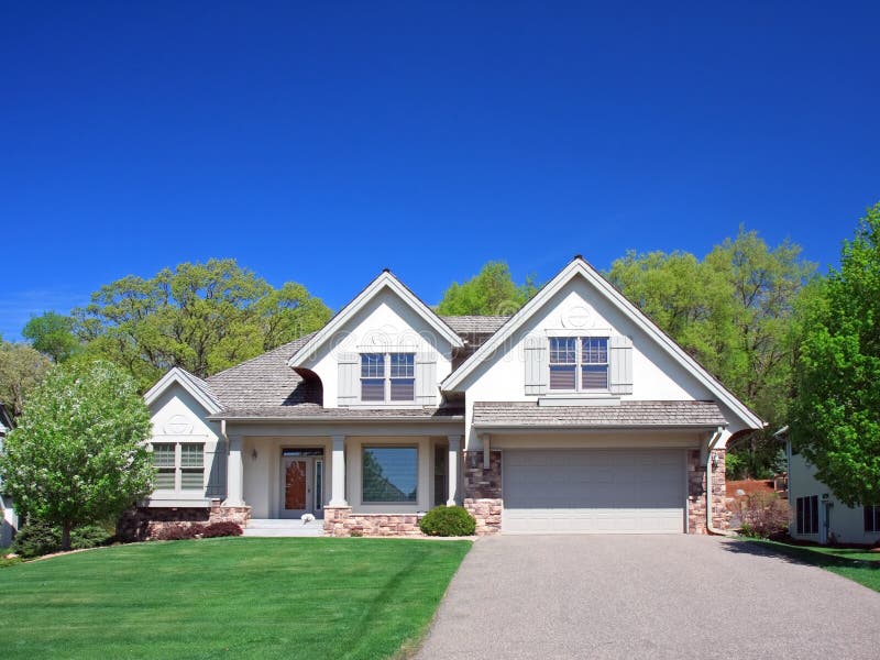 Residential House in Minneapolis Stock Image - Image of america