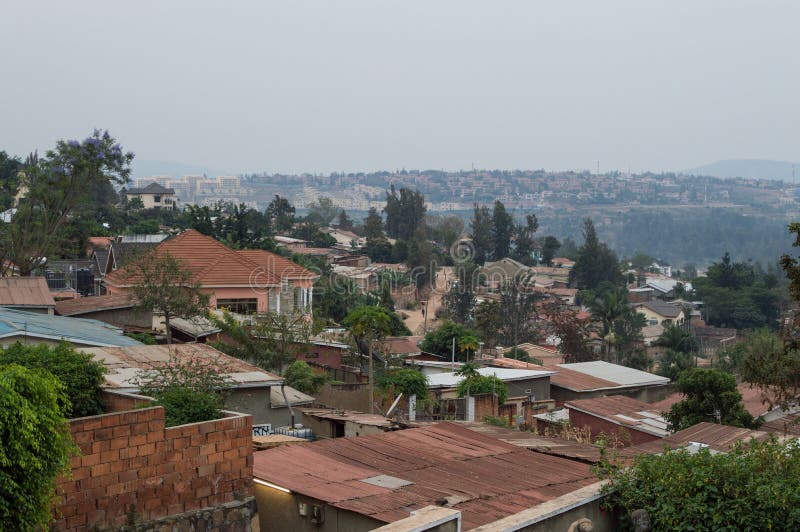 Residential Neighborhoods in Kigali, Rwanda Stock Image - Image of