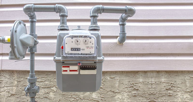 Residentiële stadsaardgasmeter voor het meten van het gasverbruik, buiten-huisgasmeter