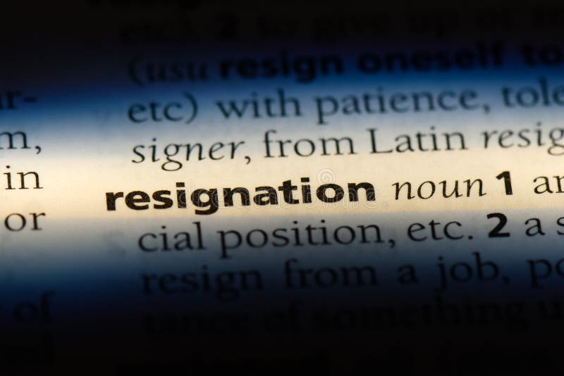 Resignation stock image. Image of english, closeup, info 126614067