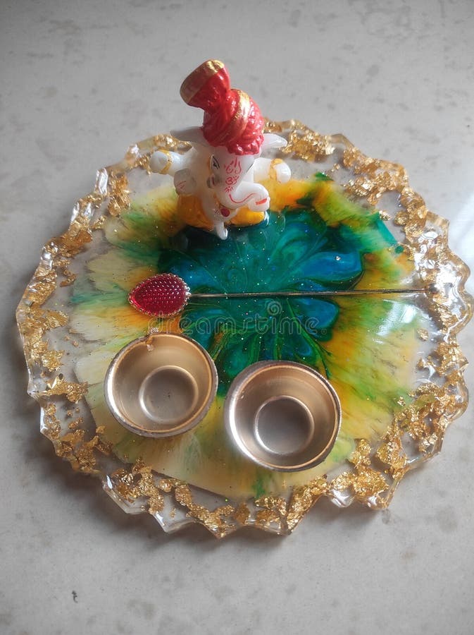 Resin pooja plate