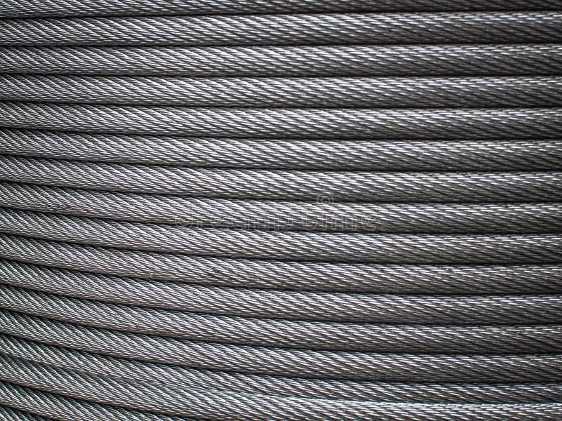 Resistant steel cable rolled up, Textured and background