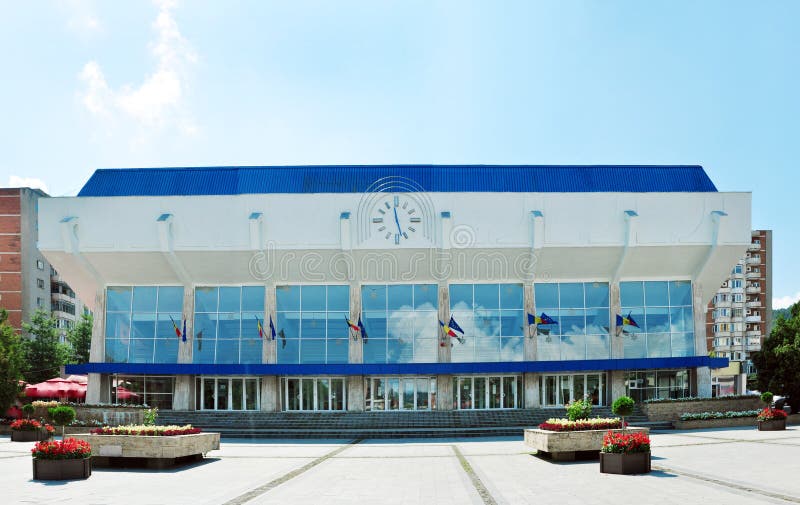 Resita city Polyvalent Hall royalty free stock photos Resita city Polyvalent Hall royalty free stock photos