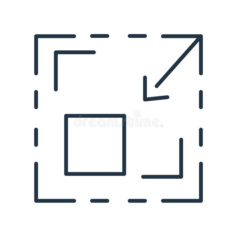 Resize pictogramvector op witte achtergrond wordt geïsoleerd, Resize teken dat stock illustratie Resize pictogramvector op witte achtergrond wordt geïsoleerd, Resize teken dat stock illustratie
