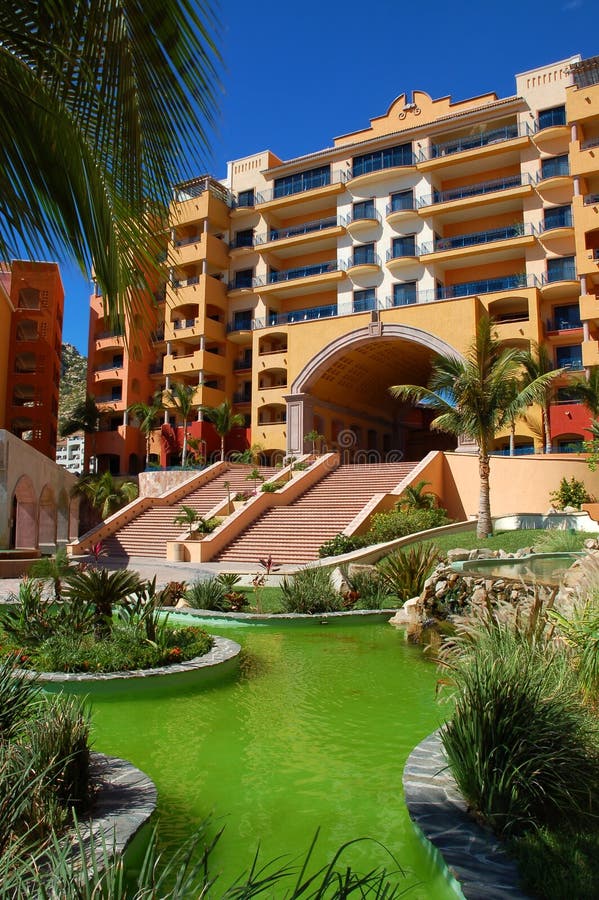 Cabo san lucas resort stock photo. Image of sand, pool - 1626282