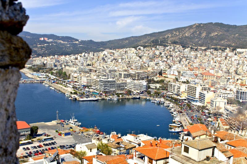 Resort city of Kavala in Greece