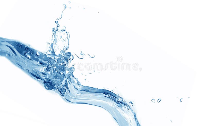 Salpicos de água doce foto de stock