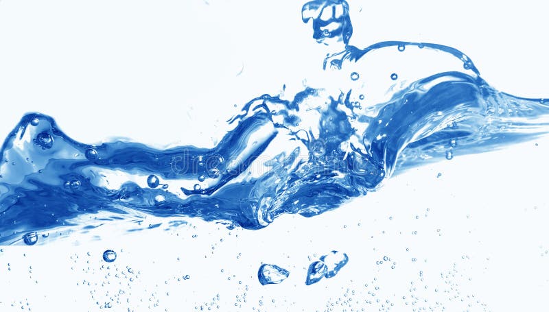 Salpicos de água fresca fotografia de stock