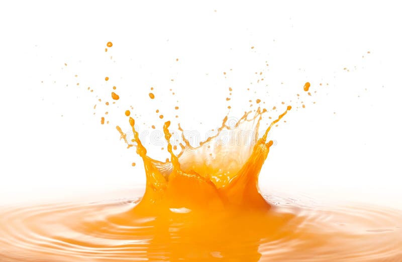 Respingo do suco de laranja