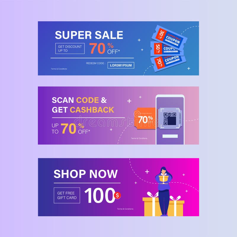 Sale Mobile Banner for site or Ads. Promotion Sale Banner