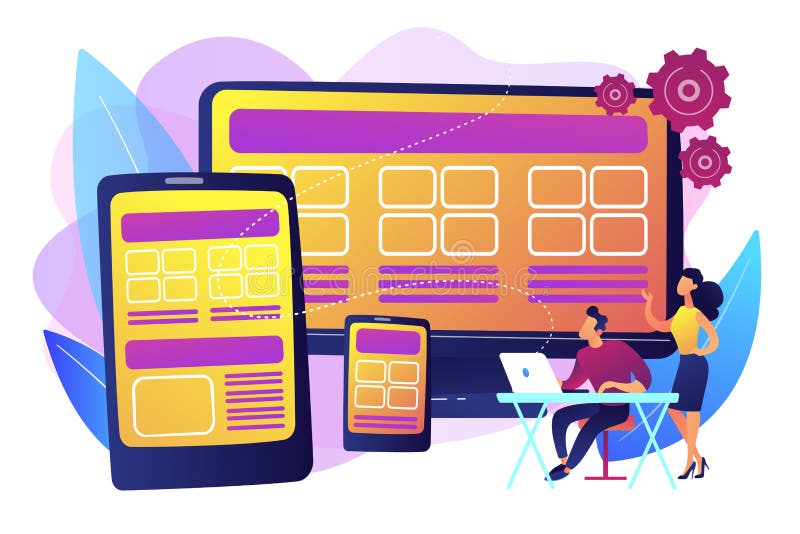 Responsive web design concept vector illustration. vector illustration Responsive web design concept vector illustration. vector illustration