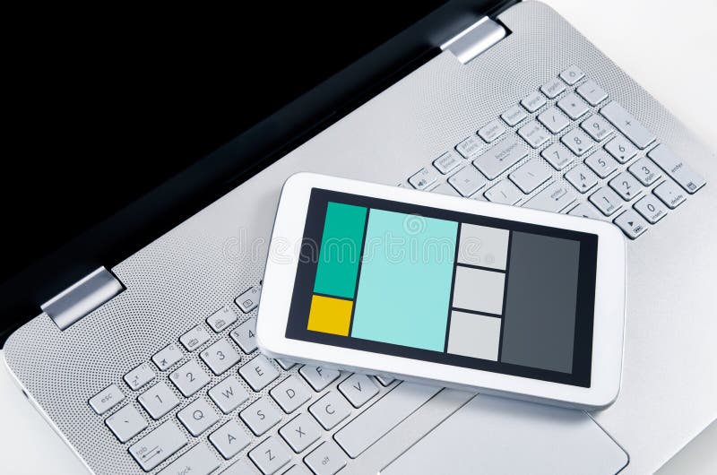 Responsive web design on multiple devices royalty free illustration Responsive web design on multiple devices royalty free illustration