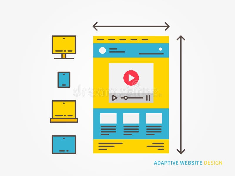 Responsive web design vector illustration royalty free illustration Responsive web design vector illustration royalty free illustration