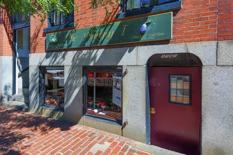 Restaurant Auf Beacon Hill Boston Massachusetts Redaktionelles Bild Bild von niedrig