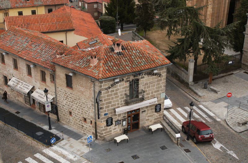 Avila`s restaurant sign editorial stock photo. Image of cafe 161011863