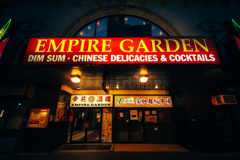 Restaurant in Chinatown, Boston, Massachusetts. Editorial Stock Image