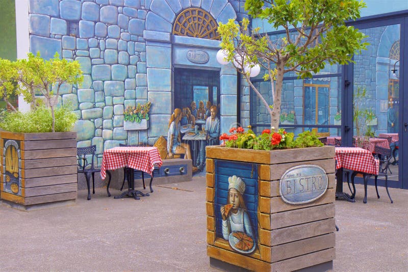 Restaurant in Funchal, Madeira royalty-vrije stock fotografie