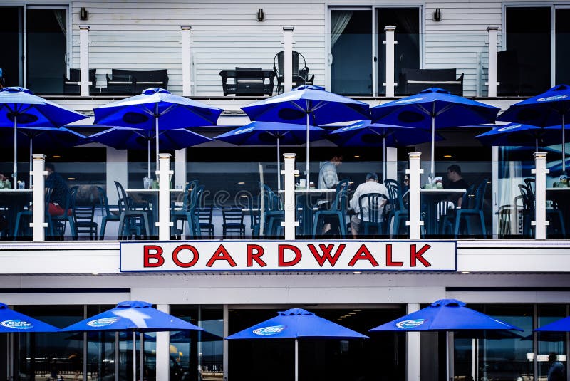 Restaurant in Hampton Beach, New Hampshire. Editorial Stock Image