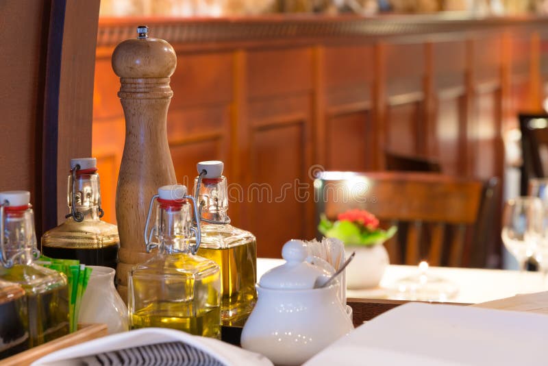 Restaurant interior detail royalty free stock photos