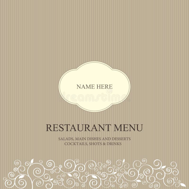 Restaurant menu tempale design