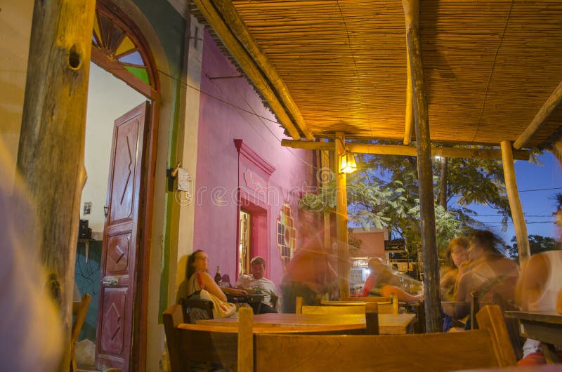 Restaurant at night