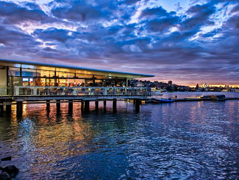 Restaurant on Pier, Rose Bay, Sydney, Australia Editorial Image Image