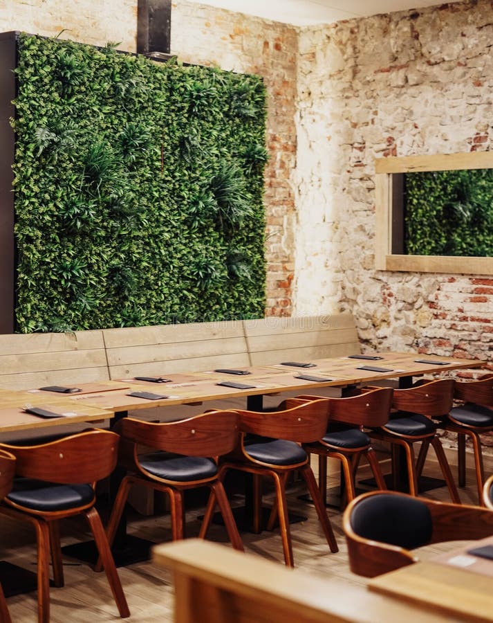 Restaurant Room with Tables and Chairs Stock Photo Image of empty