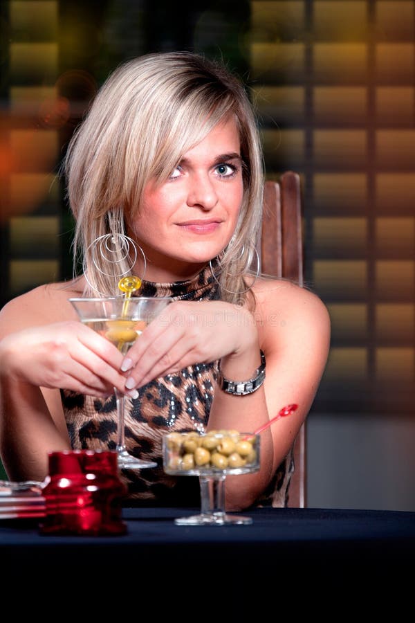 Restaurant scene stock image