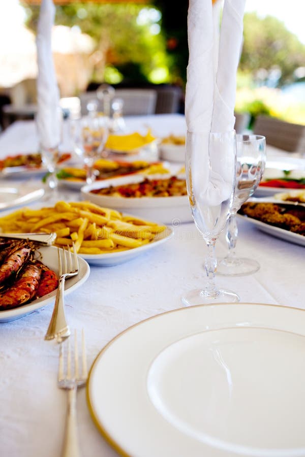 Restaurant Serving with Dishes and Food Stock Image Image of lunch