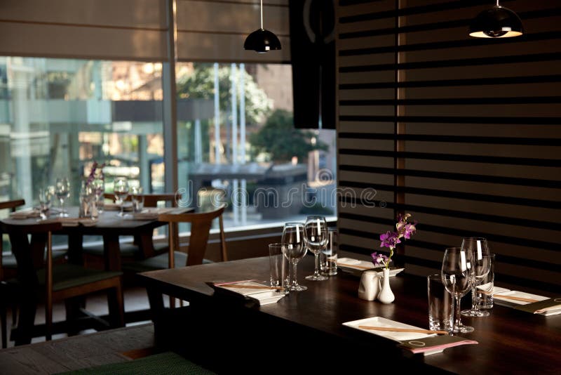 Restaurant table stock image Restaurant table stock image