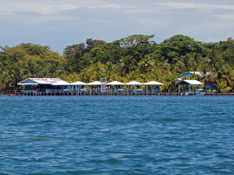 Restaurante tropical imagem de stock Restaurante tropical imagem de stock