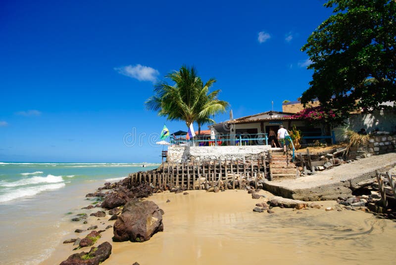 Restaurants in Paria DA Pipa Brazilië Stock Foto Image of