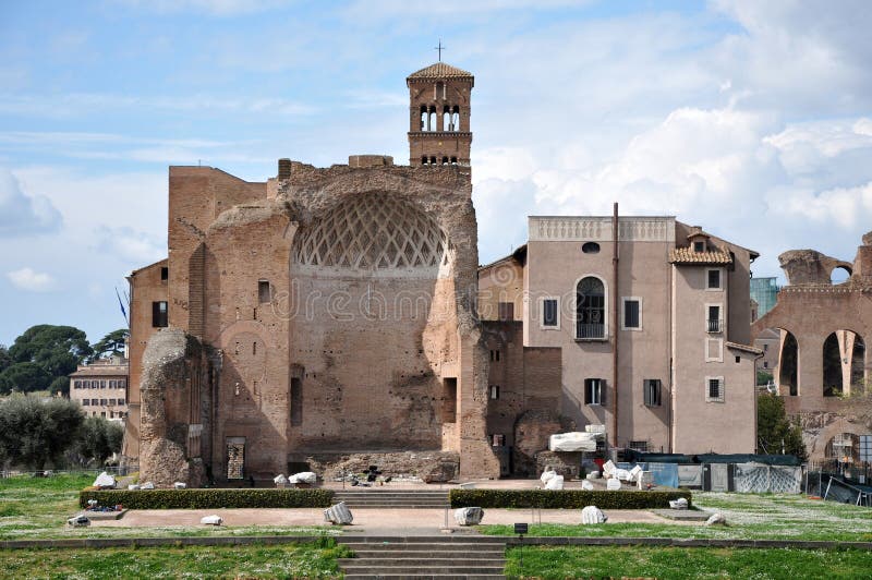 Restes du Domus Aurea, construits par l'empereur Nero à Rome, l'Italie images libres de droits Restes du Domus Aurea, construits par l'empereur Nero à Rome, l'Italie images libres de droits