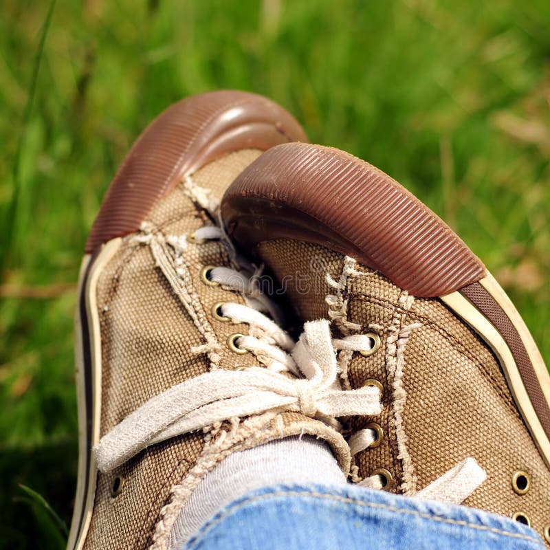 Resting Feet stock image. Image of foot, rest, bare, grass - 5054783