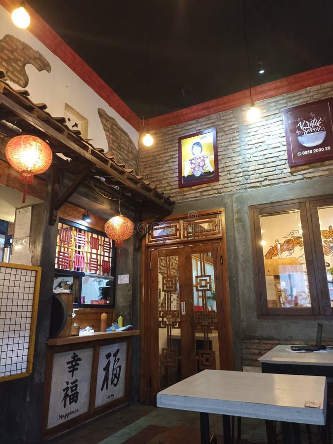 Restoran Chinese in Indonesia Editorial Stock Photo - Image of