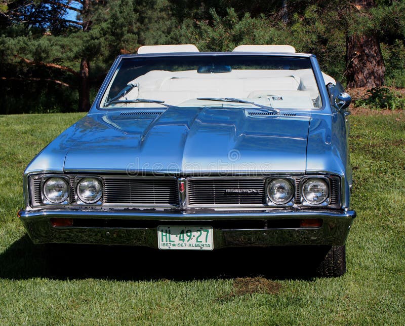 Classic Car Blue Convertible Beaumont Chevrolet Editorial Image Image of transportation