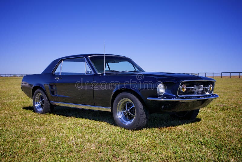 Restored Mustang '67 royalty free stock photo