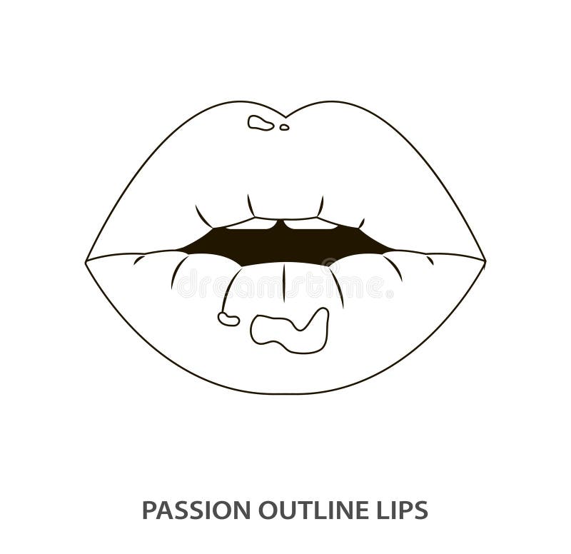 Resuma los labios atractivos de la pasión, lápiz labial, boca abierta erótica libre illustration Resuma los labios atractivos de la pasión, lápiz labial, boca abierta erótica libre illustration