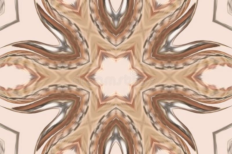 Resumen de fondo de paredes caleidoscopio con intersección de líneas rojas beige y cálidas ilustración del vector
