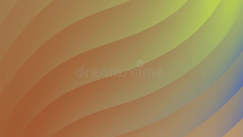 Resumen de un fondo ondulado de gradiente anaranjado transitando suavemente entre colores stock de ilustración