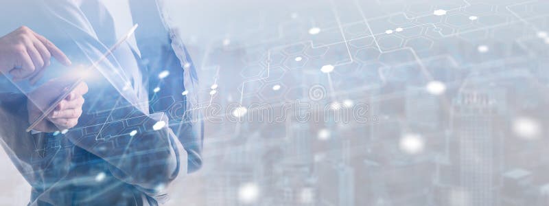 Resumen del fondo con la línea conectada y los puntos. Futurista trasfondo digital para ciencia y tecnología empresarial imagen de archivo libre de regalías