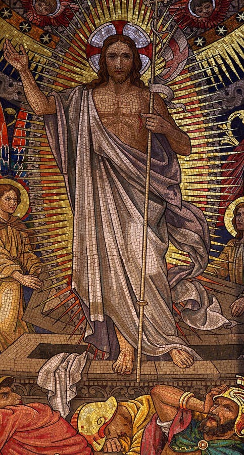 Resurrección del mosaico de Jesus Christ