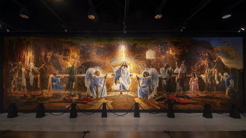 `The Resurrection of Christ` by Ron DiCianni, displayed in the Museum of Biblical Arts in Dallas, Texas