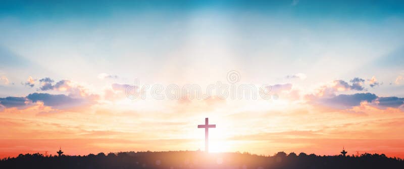 Resurrection of Jesus Christ Concept: God Lamb in Front of the ...