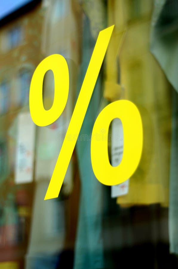 Retail Fashion Store Sale Percent Sign